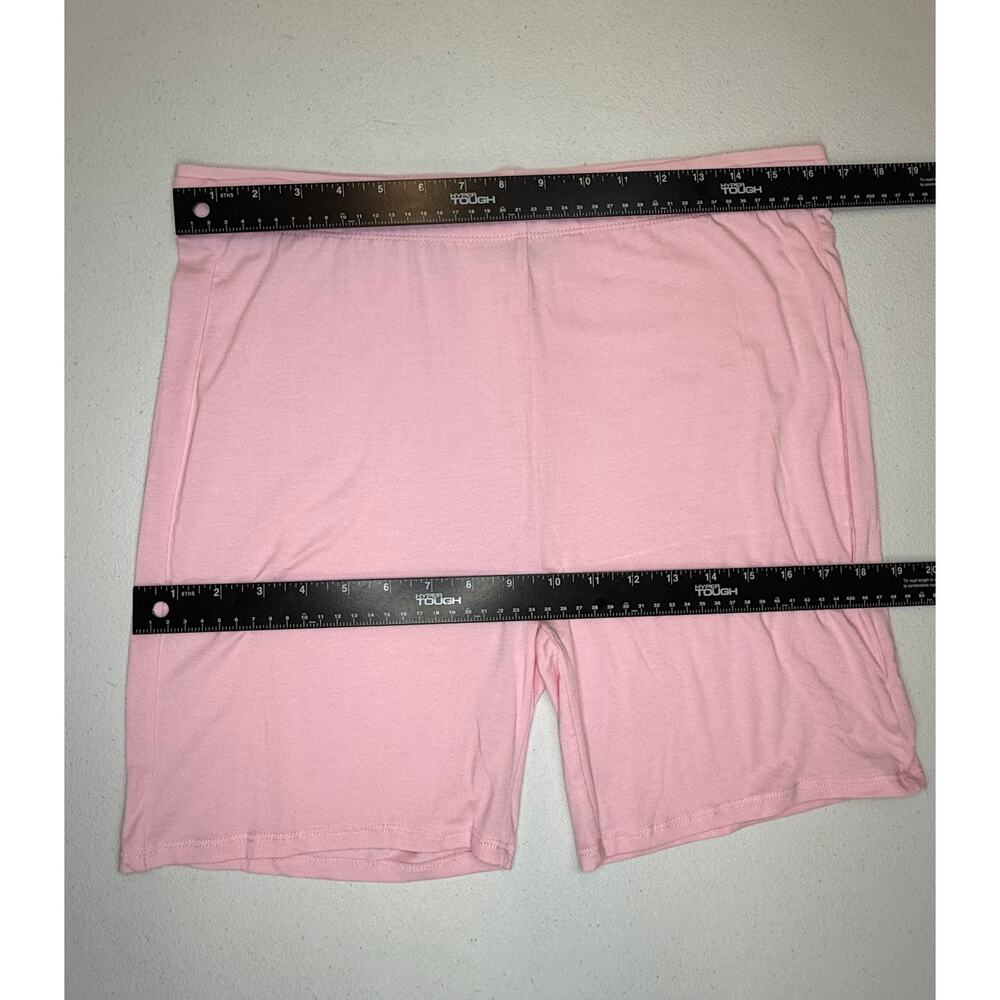 Women’s XL LOFT Pink Bike Short Pajama Set - Picture 5 of 9